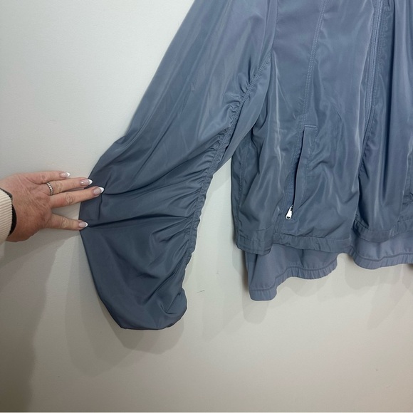 Athleta Wayfarer Bomber Jacket Coastline Blue - Picture 5 of 10